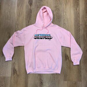 Deadpool x Bait Puff Print Hoodie | Size M | LIGHTLY USED | Light Pink